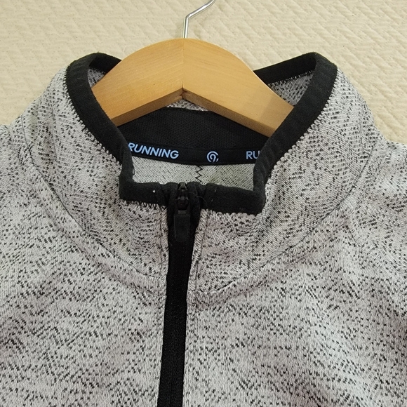 Champion Gray Quarter-Zip Pullover Mens Size Medium - Picture 3 of 16
